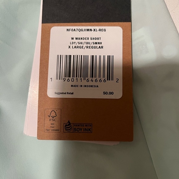 NWT The North Face Wander Shorts Womens XL Neon / Blue Running Outdoor Athletic - Picture 3 of 8